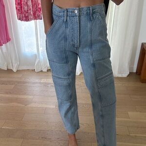 Agolde “Cooper” Light Blue Straight Leg Jeans